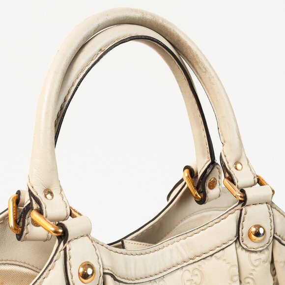 Gucci Sukey Guccissima Beige Leather Tote - Picture 7 of 14